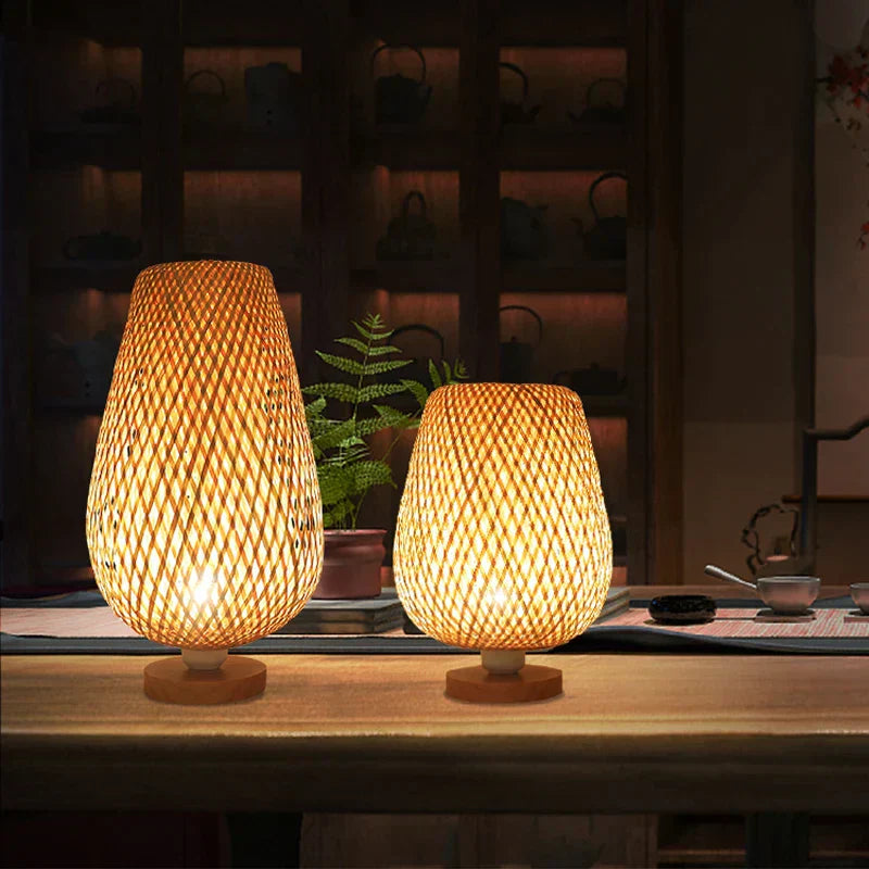 RetroBambooCraft – Vintage-Bambuslampen, handgefertigt