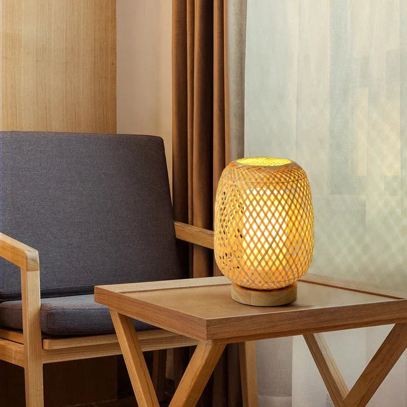 RetroBambooCraft – Vintage-Bambuslampen, handgefertigt