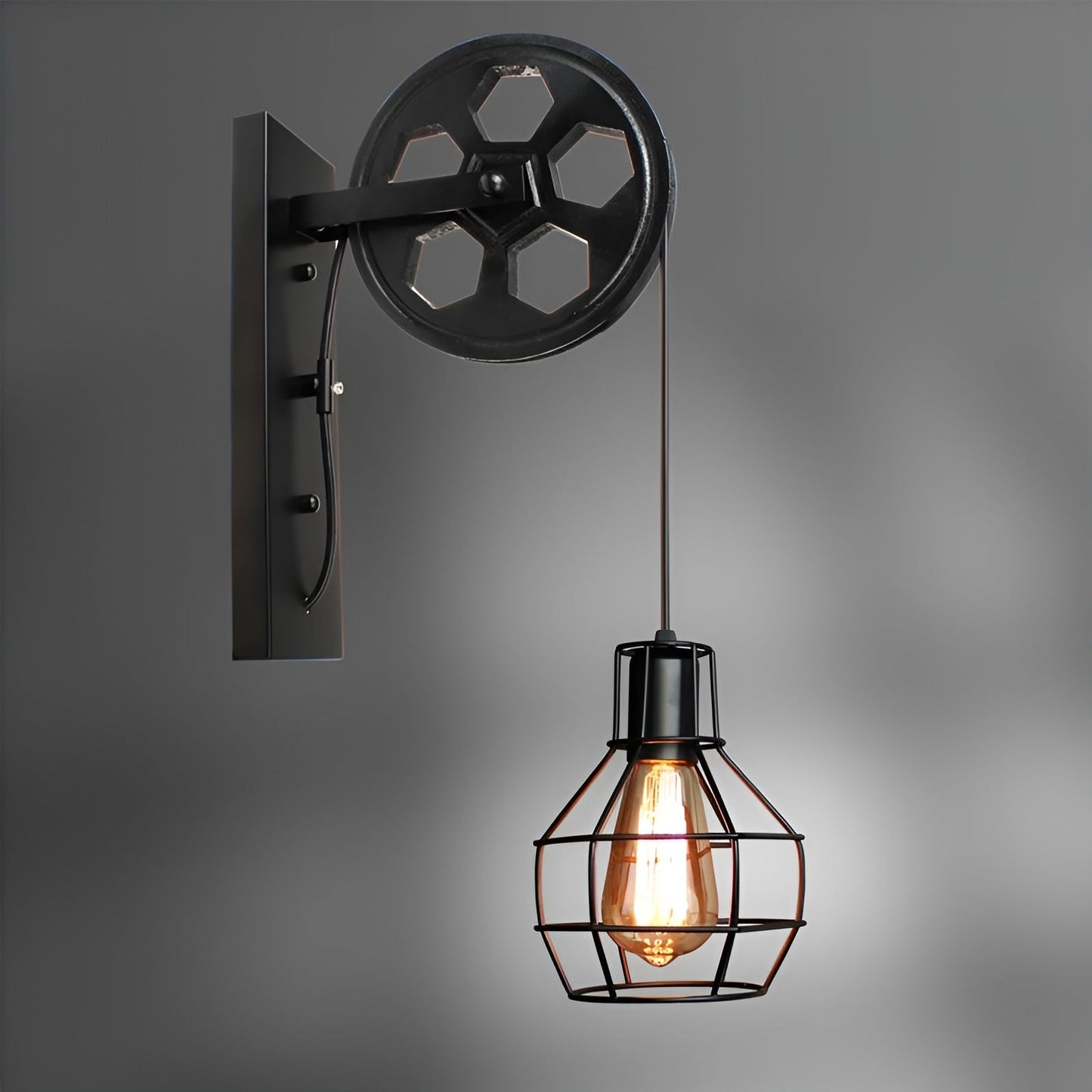 Vintage Industrial LED Wandleuchte - IronGlare | Brehn