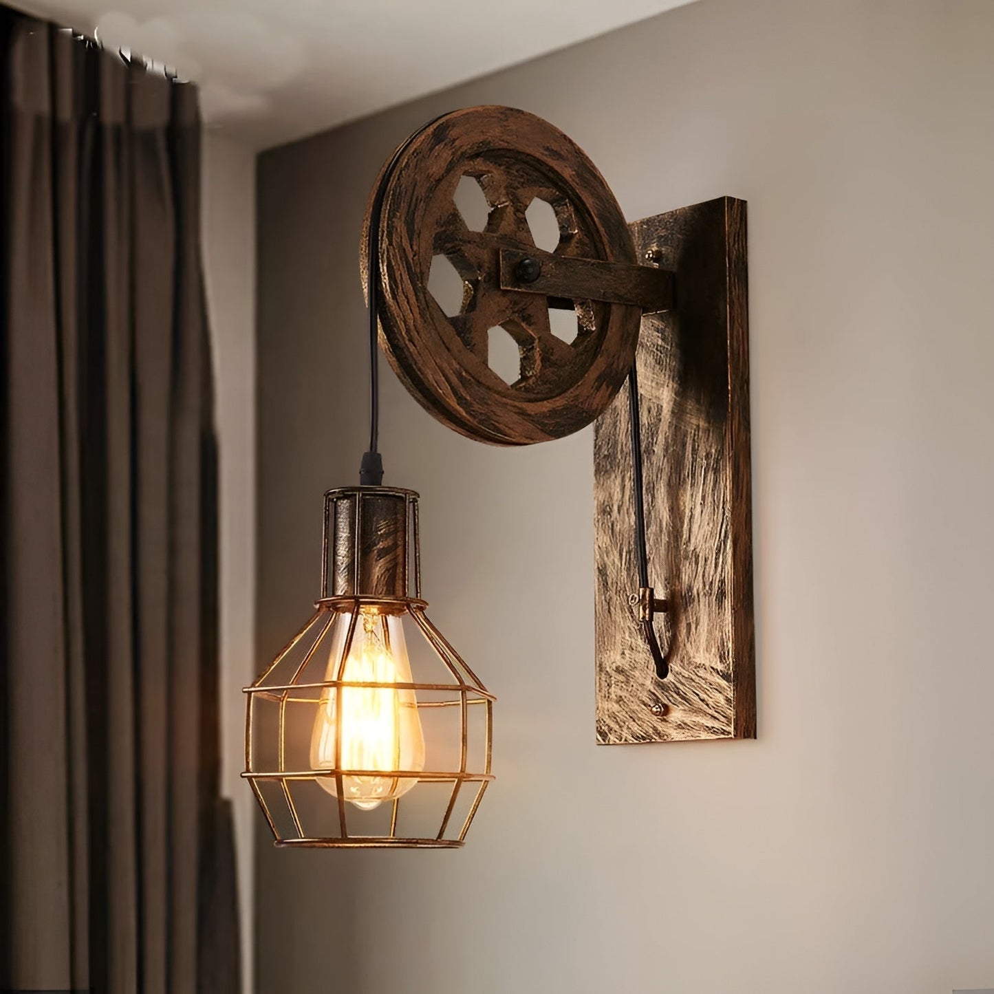 Vintage Industrial LED Wandleuchte - IronGlare | Brehn