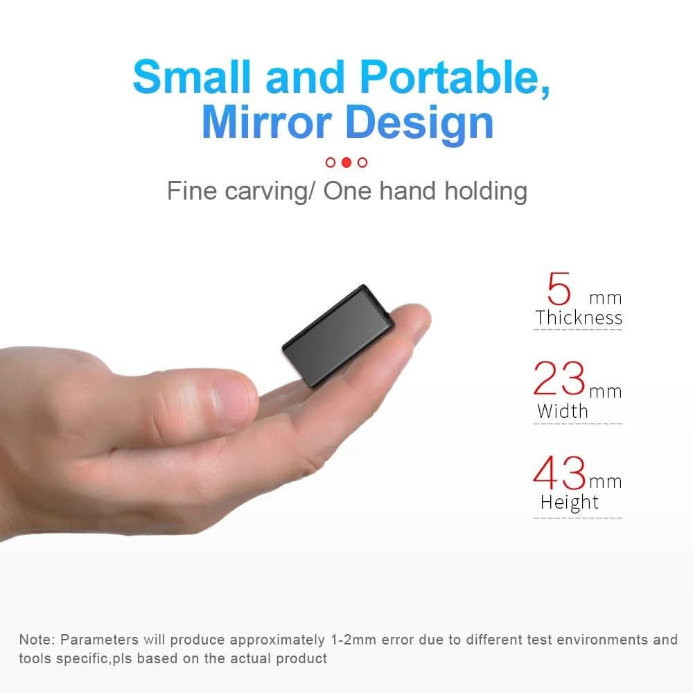 Ultraleichtes Diktiergerät mit Sprachsteuerung und 32 GB Speicher