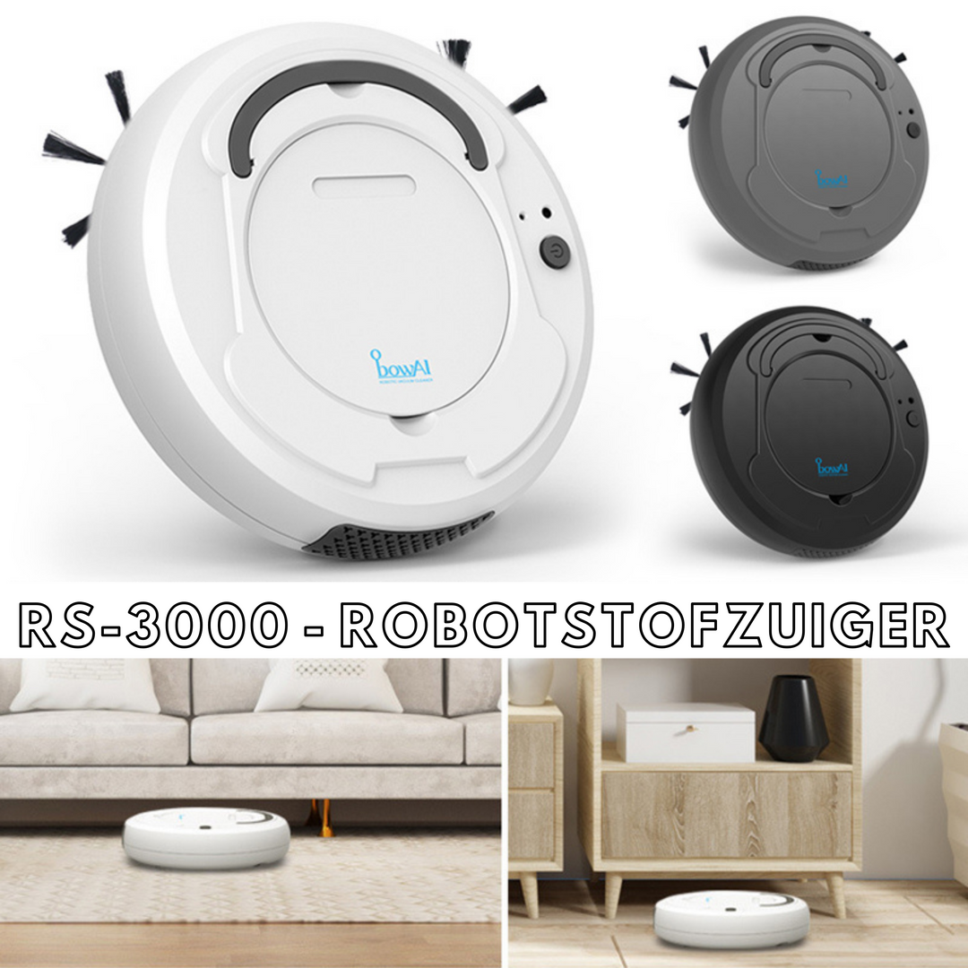 Brehn | RS-3000 Robot Staubsauger | 3-in-1 Smart Automatischer Staubsauger für Jeden Haushalt