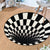 Runder Vortex 3D-Illusionsteppich - 100 cm - rutschfest | Brehn