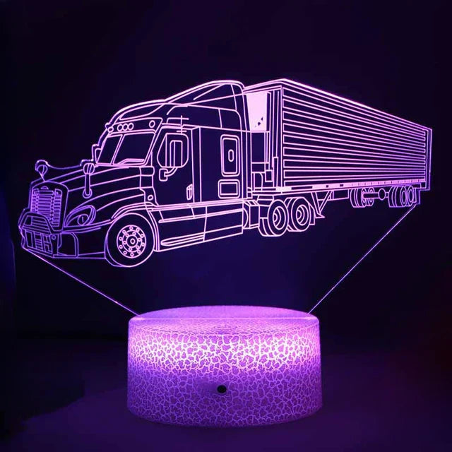 LED Nachtlicht - 3D Illusionslampe für das Kinderzimmer, USB-Ladung | Brehn