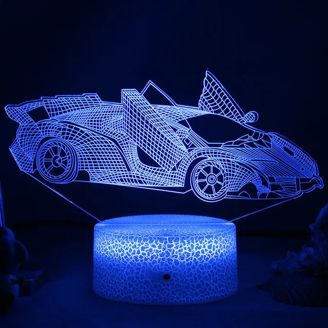 LED Nachtlicht - 3D Illusionslampe für das Kinderzimmer, USB-Ladung | Brehn