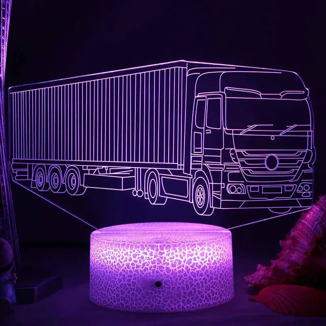 LED Nachtlicht - 3D Illusionslampe für das Kinderzimmer, USB-Ladung | Brehn