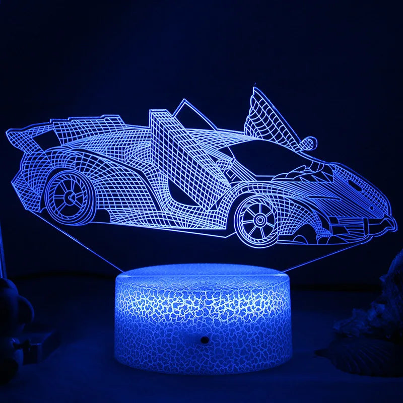 LED Nachtlicht - 3D Illusionslampe für das Kinderzimmer, USB-Ladung | Brehn