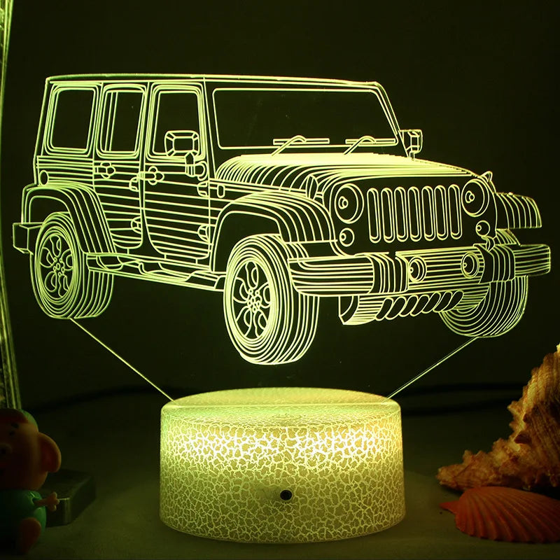 LED Nachtlicht - 3D Illusionslampe für das Kinderzimmer, USB-Ladung | Brehn