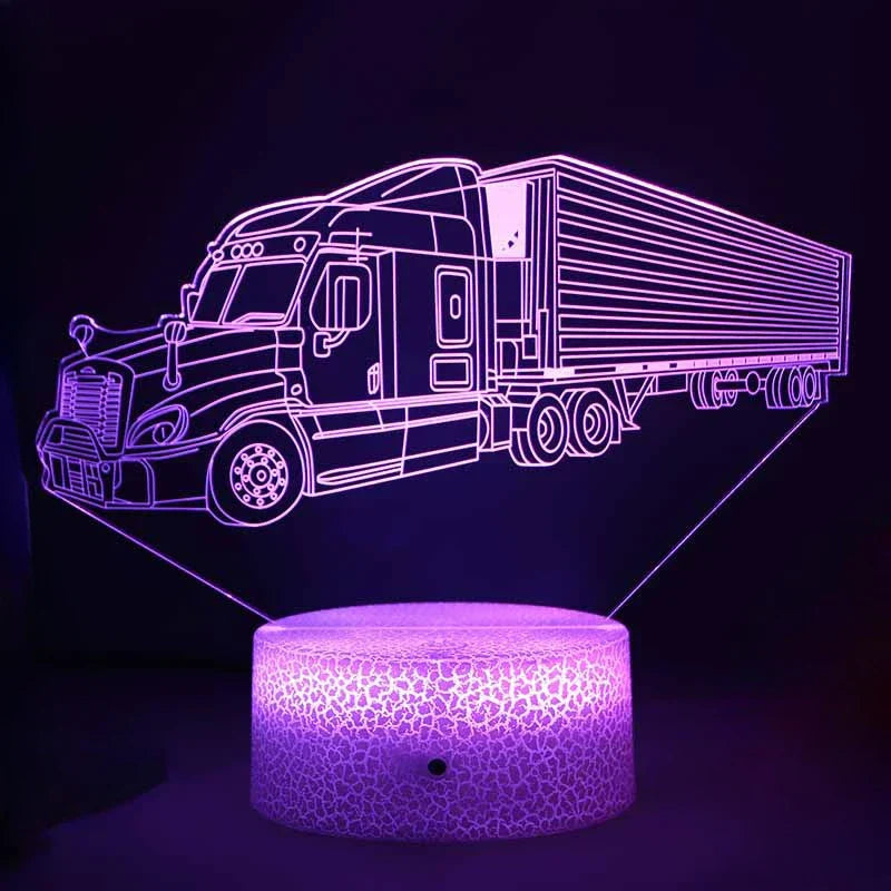 LED Nachtlicht - 3D Illusionslampe für das Kinderzimmer, USB-Ladung | Brehn