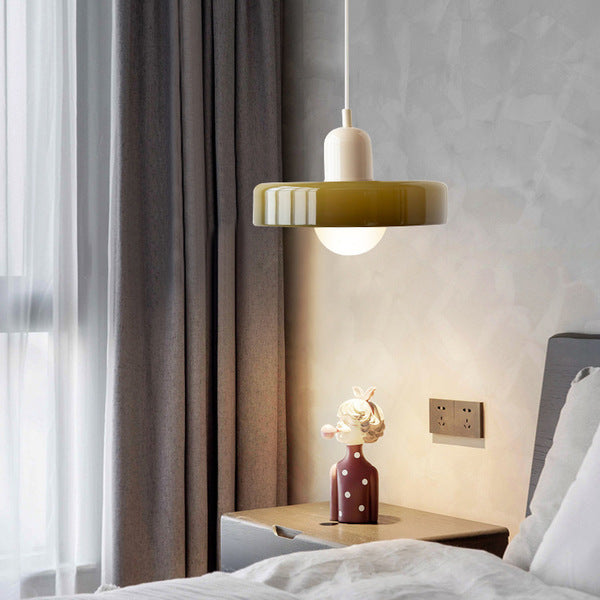 Farbenfrohe Bauhaus-Style Pendelleuchte - StiloGlas | Brehn