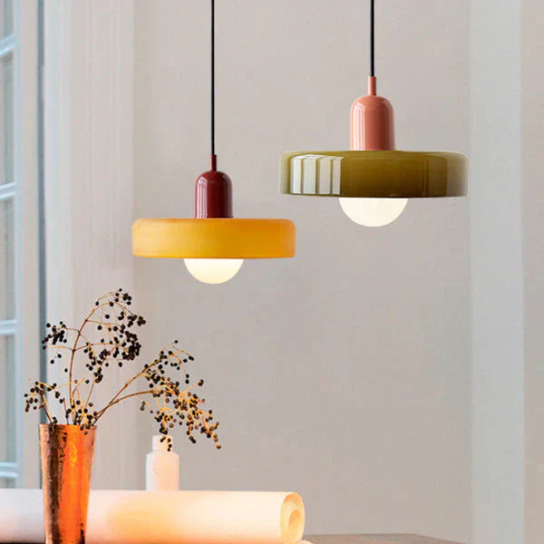 Skandinavische Pendelleuchte für Wohn- und Esszimmer – Minimalistisches Design mit verstellbarer Höhe – Glas