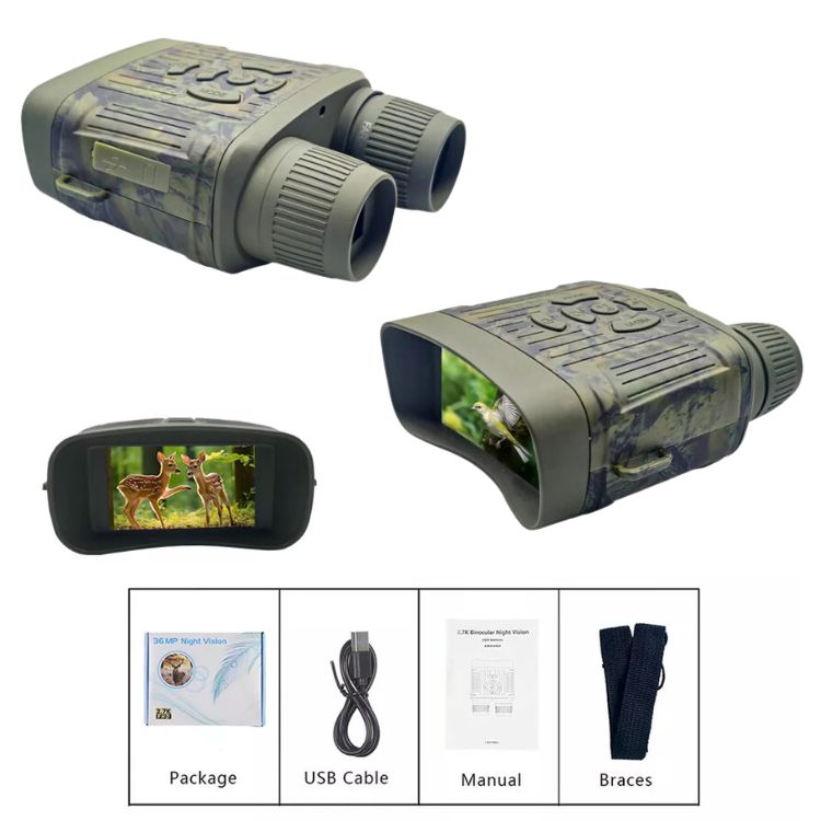 OptiClear | Nachtsichtfernglas | 1000ft Infrarot, HD-Display zum Jagen und Überwachen