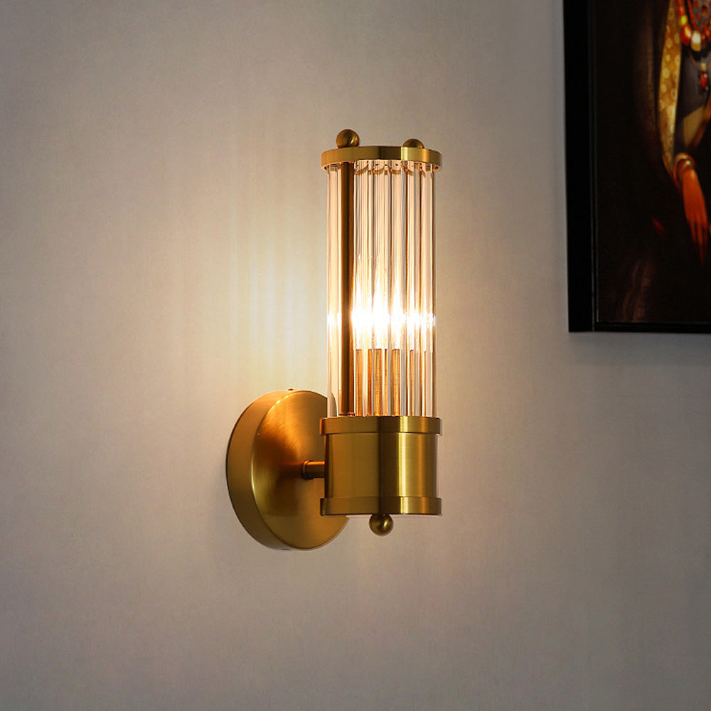 Klassische Wandlampe in Gold – Luxuriöse Beleuchtung für Badezimmer und Flur | Brehn