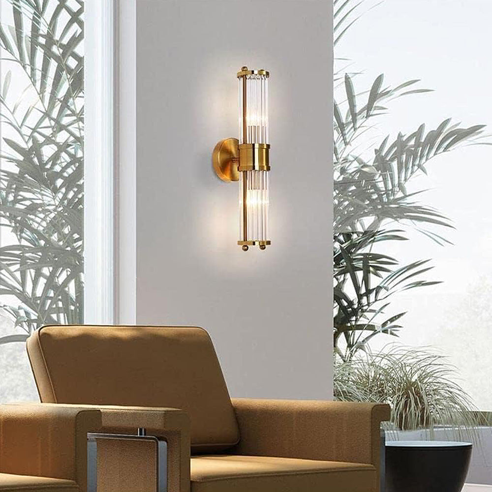 Klassische Wandlampe in Gold – Luxuriöse Beleuchtung für Badezimmer und Flur | Brehn
