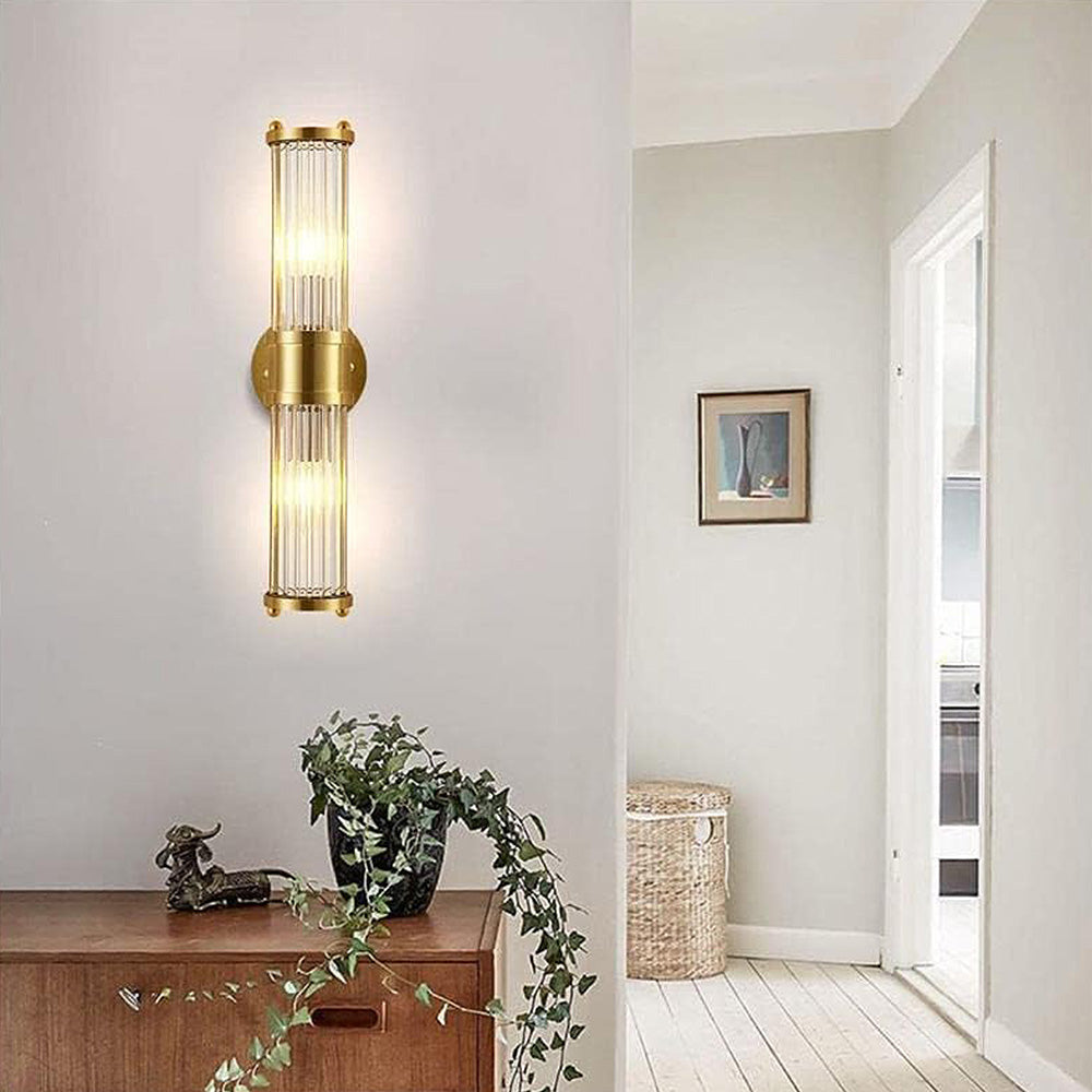 Klassische Wandlampe in Gold – Luxuriöse Beleuchtung für Badezimmer und Flur | Brehn