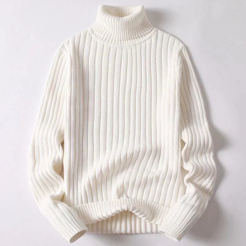 Herren-Rollkragenpullover aus Merinowolle