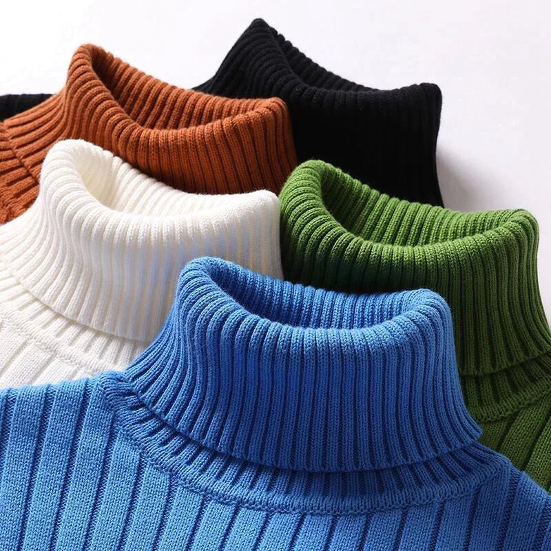 Herren-Rollkragenpullover aus Merinowolle