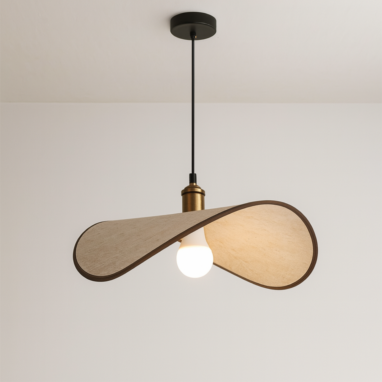 Wabi-Sabi-Blumen-Pendelleuchte für moderne minimalistische Interieurs