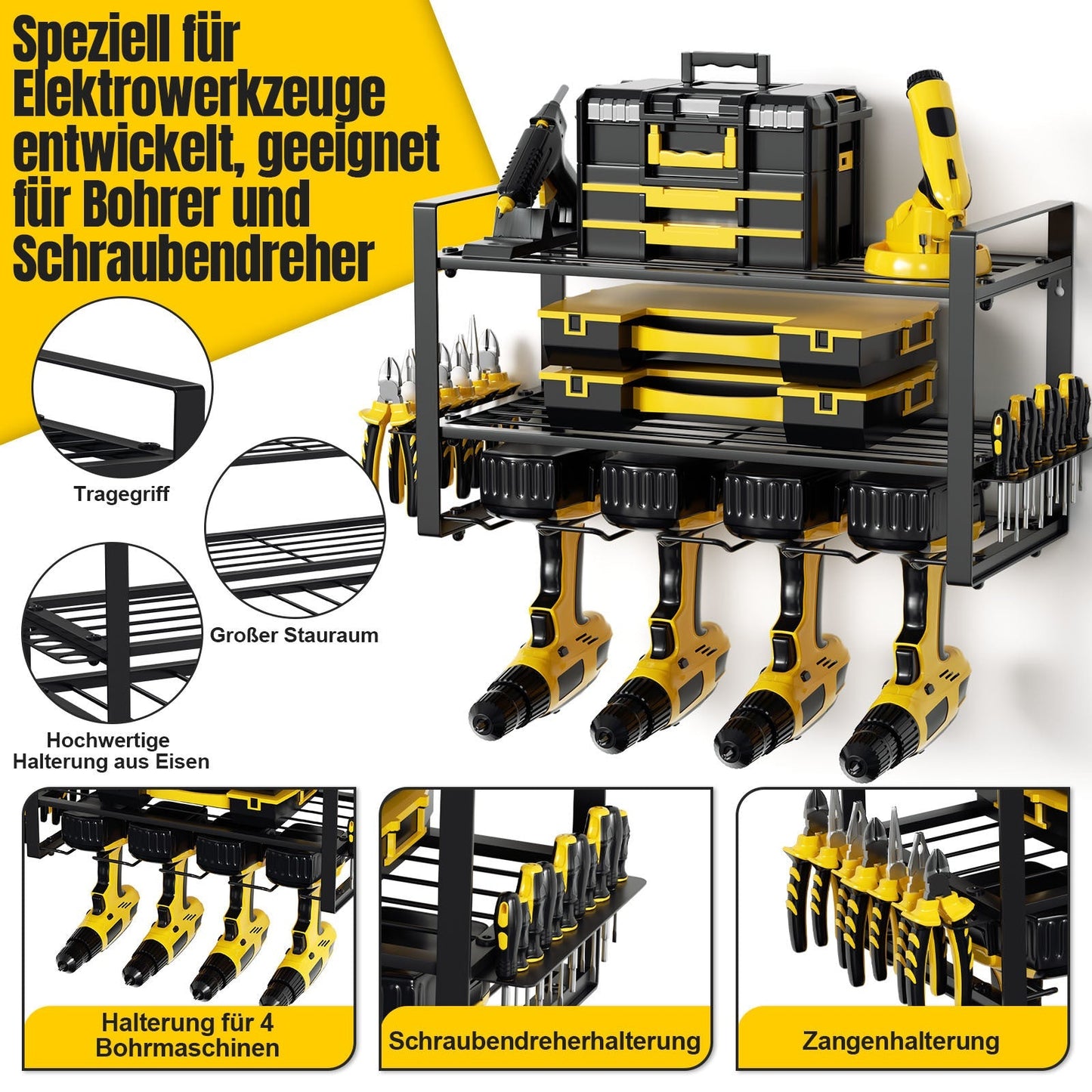 Werkzeughalter Wandhalterung 50kg Tragen | Brehn