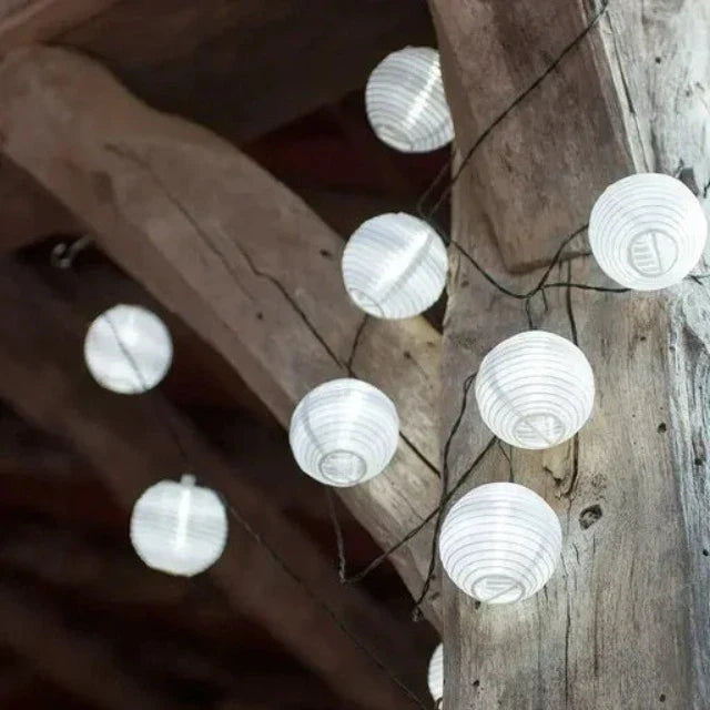 Solar Lantern Lichterkette für den Außenbereich – Bunte Laternen für Garten- und Terrassenbeleuchtung | Brehn