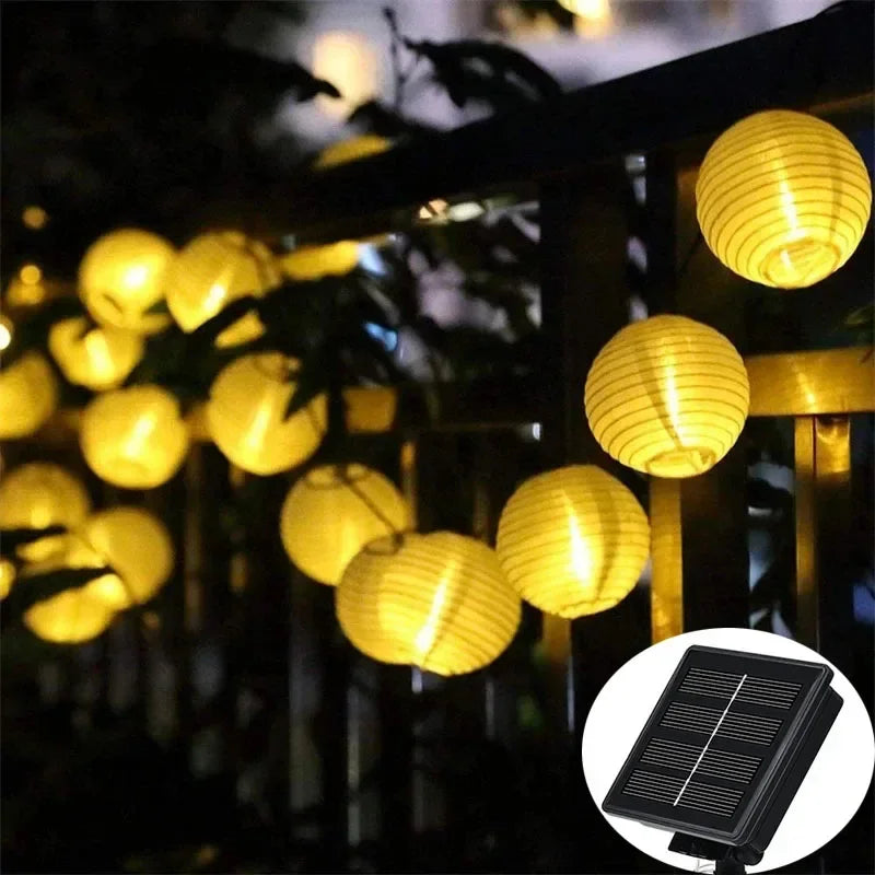 Solar Lantern Lichterkette für den Außenbereich – Bunte Laternen für Garten- und Terrassenbeleuchtung | Brehn