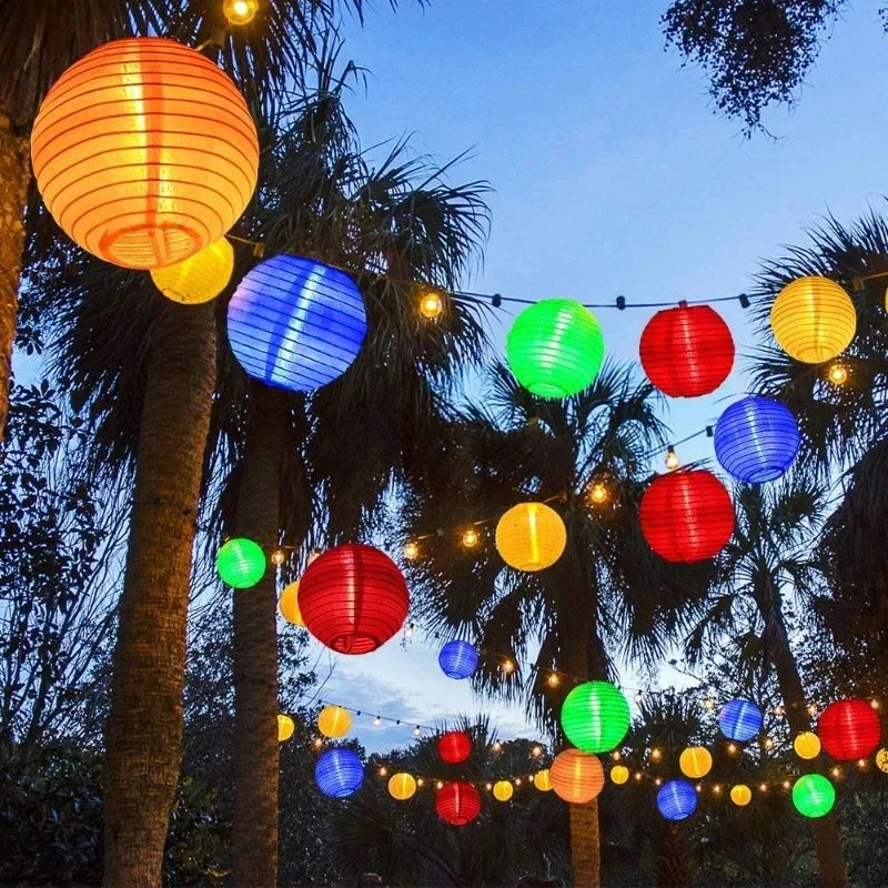 Solar Lantern Lichterkette für den Außenbereich – Bunte Laternen für Garten- und Terrassenbeleuchtung | Brehn
