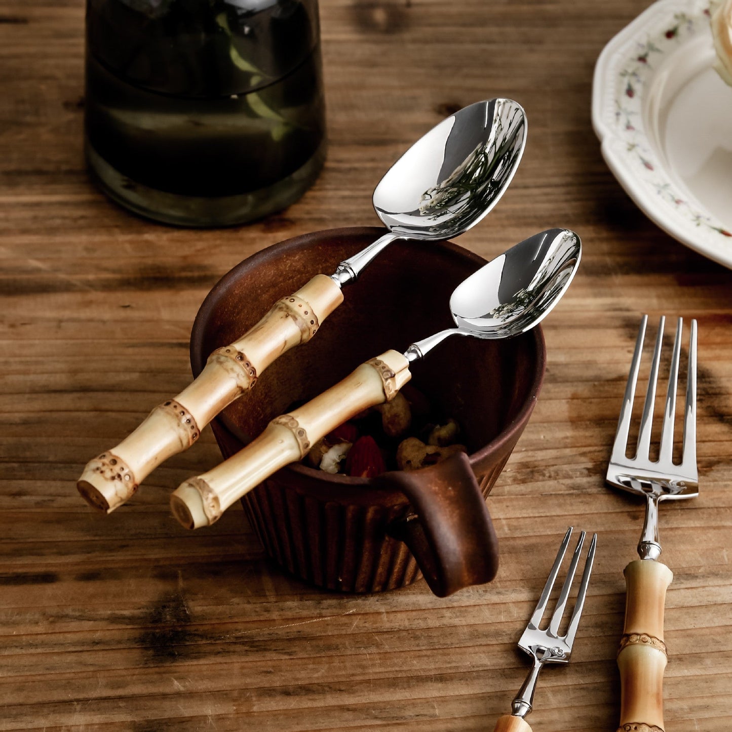 BambooElegance – Luxus Besteckset mit Bambusakzenten | Brehn