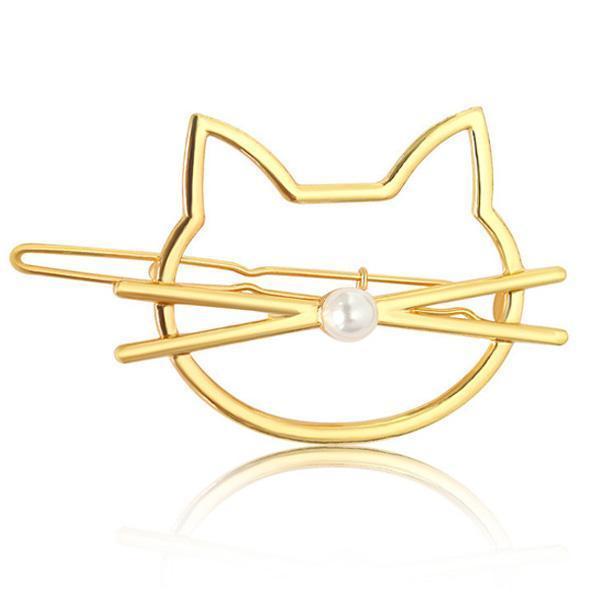Whiskered Cat Perlenhaarnadel | Brehn
