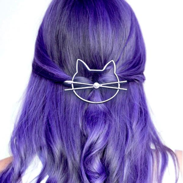 Whiskered Cat Perlenhaarnadel | Brehn