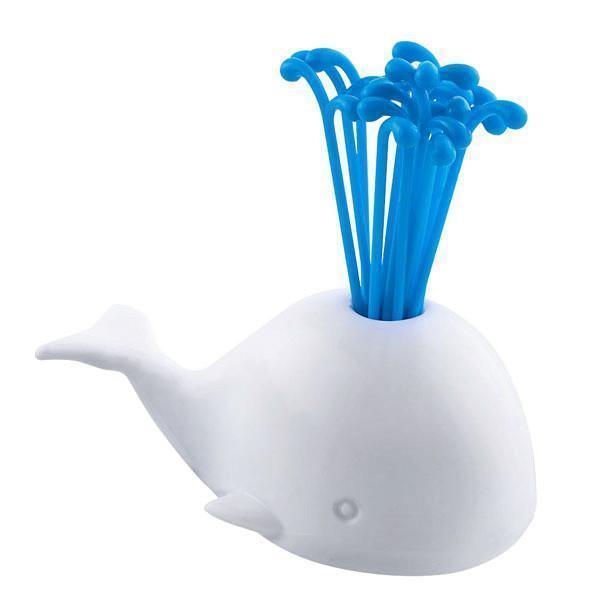 Weißes Beluga-Wal-Party-Picker-Set | Brehn