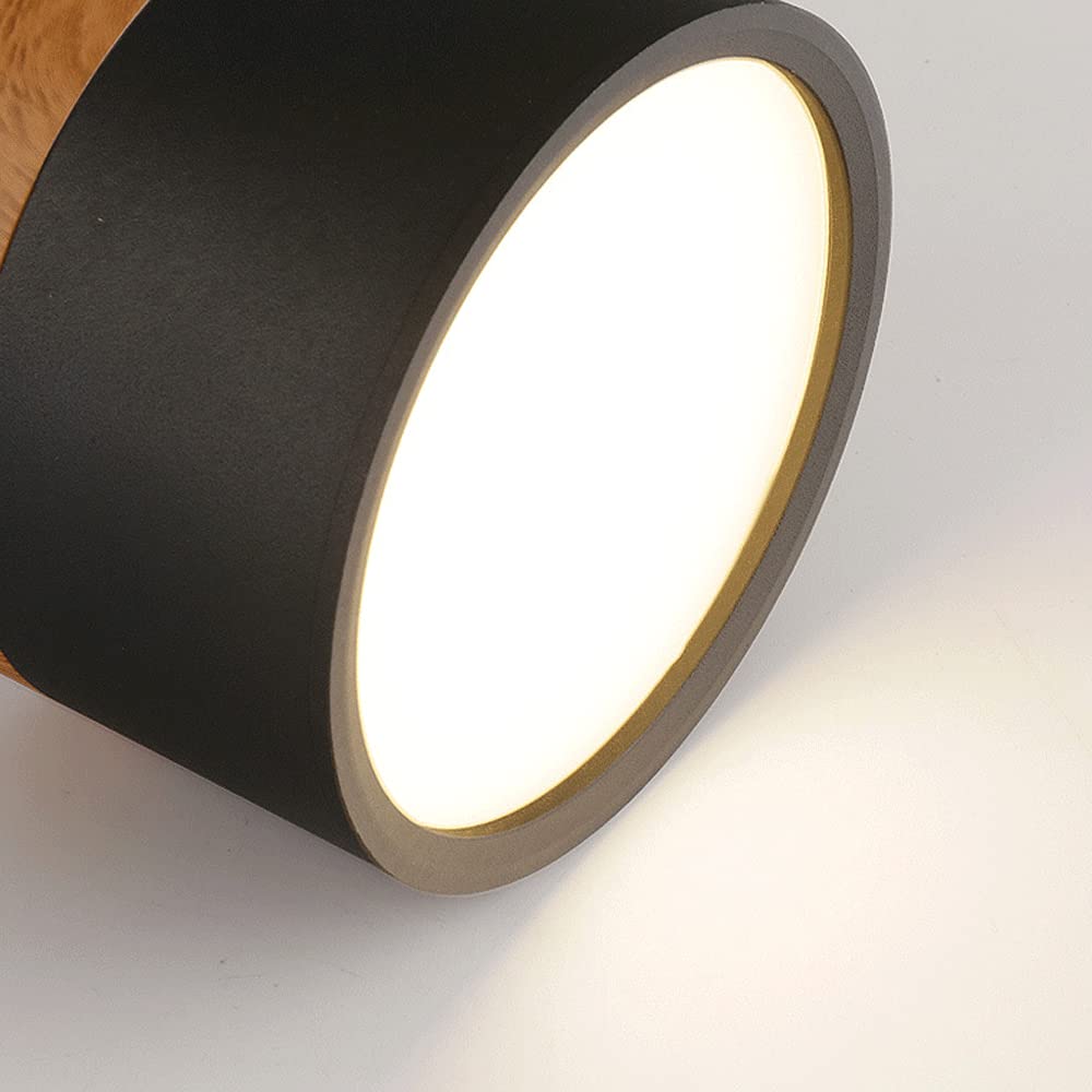Moderne LED-Deckenleuchte, flächenbündig, zylinderförmig