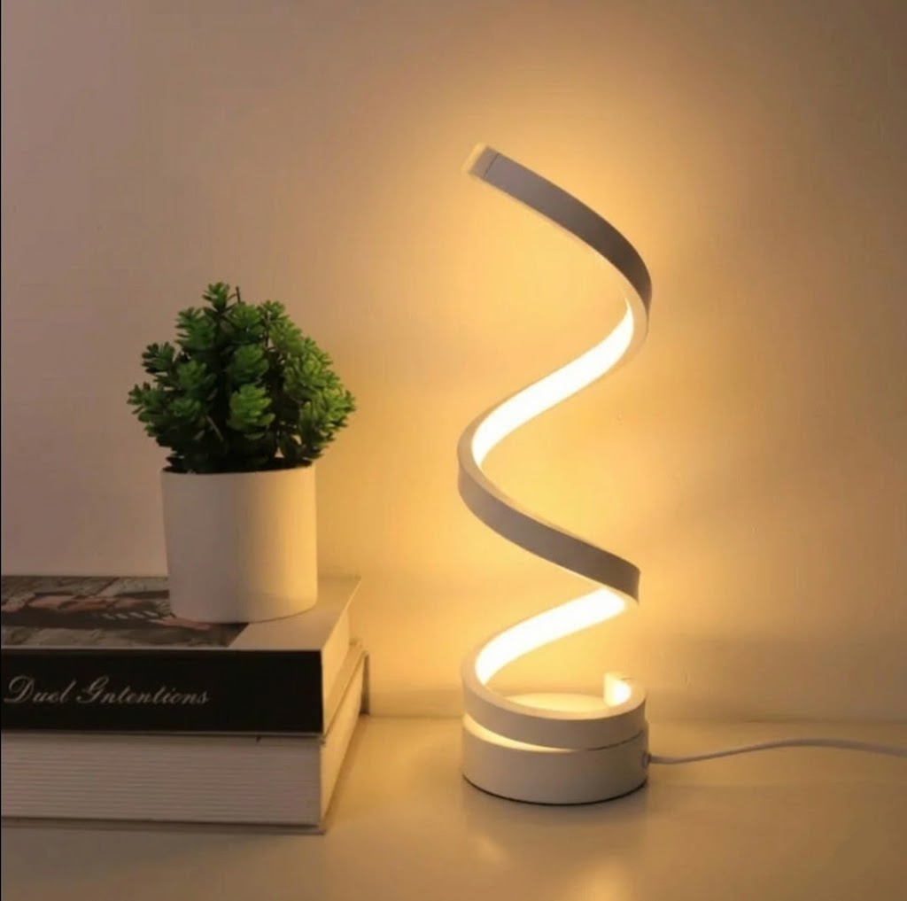 SpiralLight LED Tischlampe mit dimmbarem Licht und Touch-Steuerung | Brehn