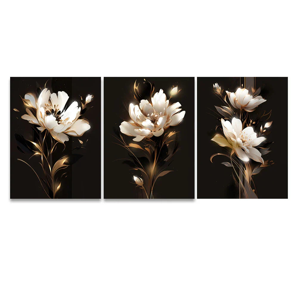 Weiße Blütenblätter Wandkunst Feine Kunstleinwanddrucke Moderne Botanik Florale Bilder Für Wohnzimmer Schlafzimmer Hotelzimmer Kunst Dekor