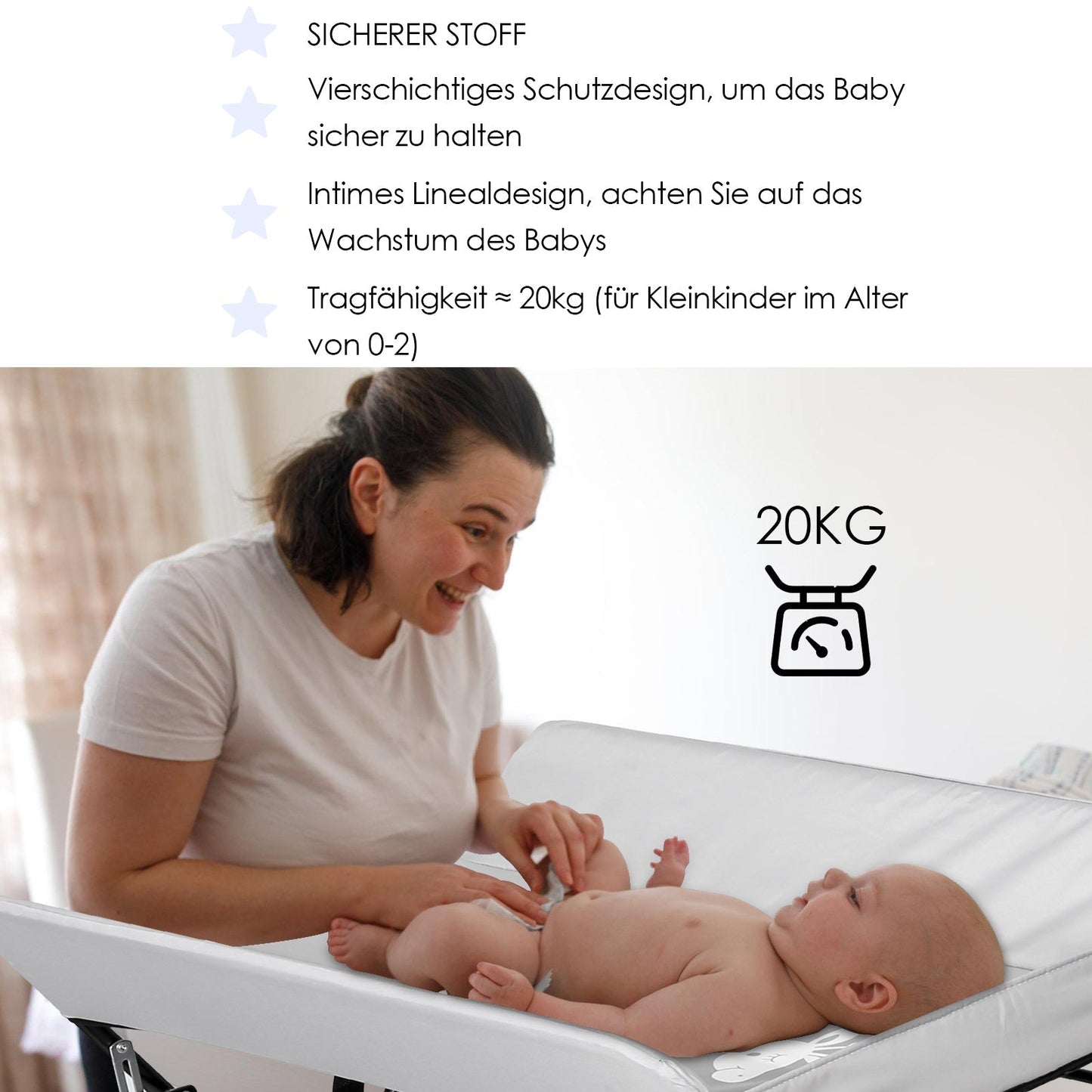 Wickeltisch Klappbar Baby Wickelkommode | Brehn