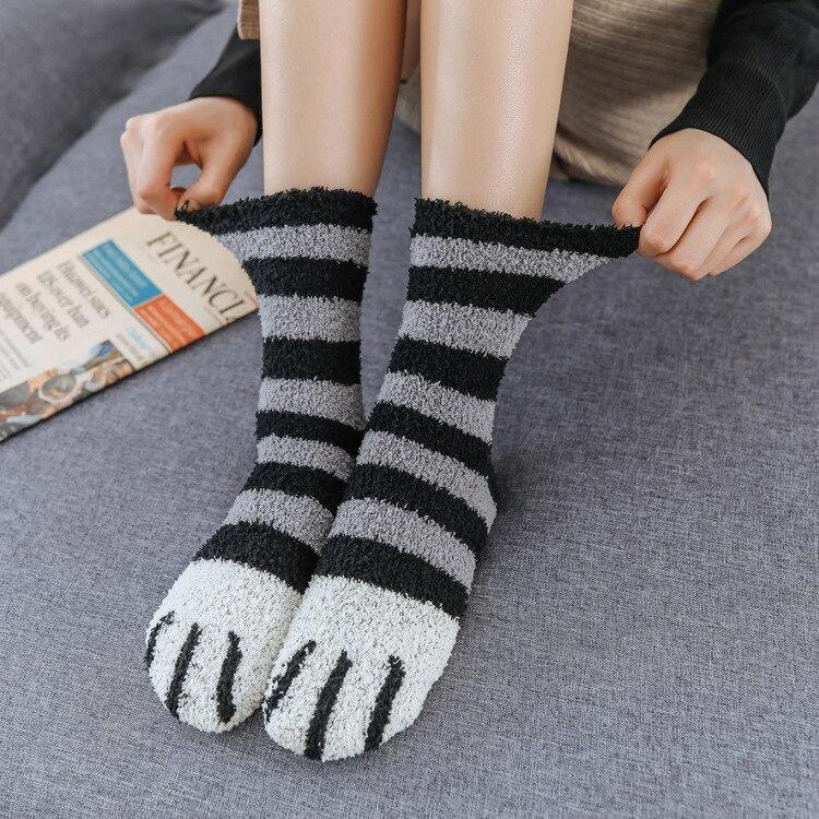 Winter Katze Krallen Warme Schlaf Boden Socken | Brehn