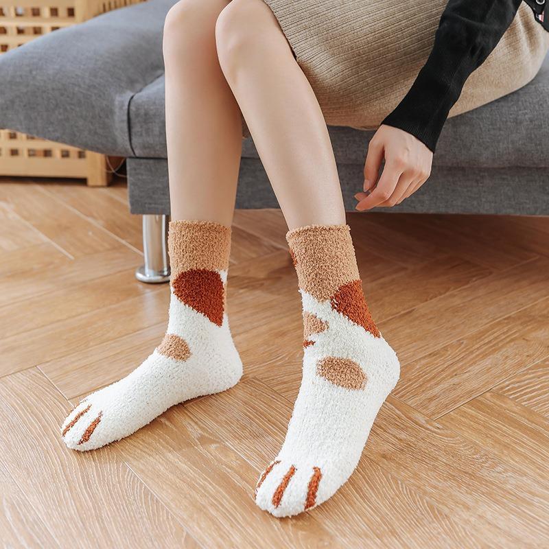 Winter Katze Krallen Warme Schlaf Boden Socken | Brehn
