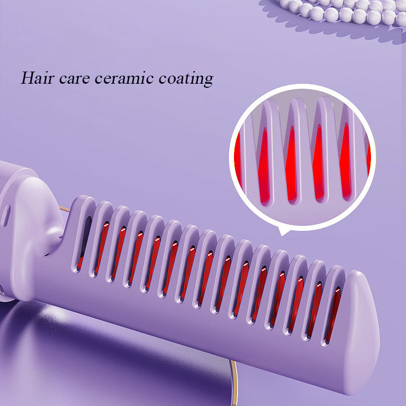 Brehn | Wireless Anti-Burn Tragbarer Haarglätter Kamm