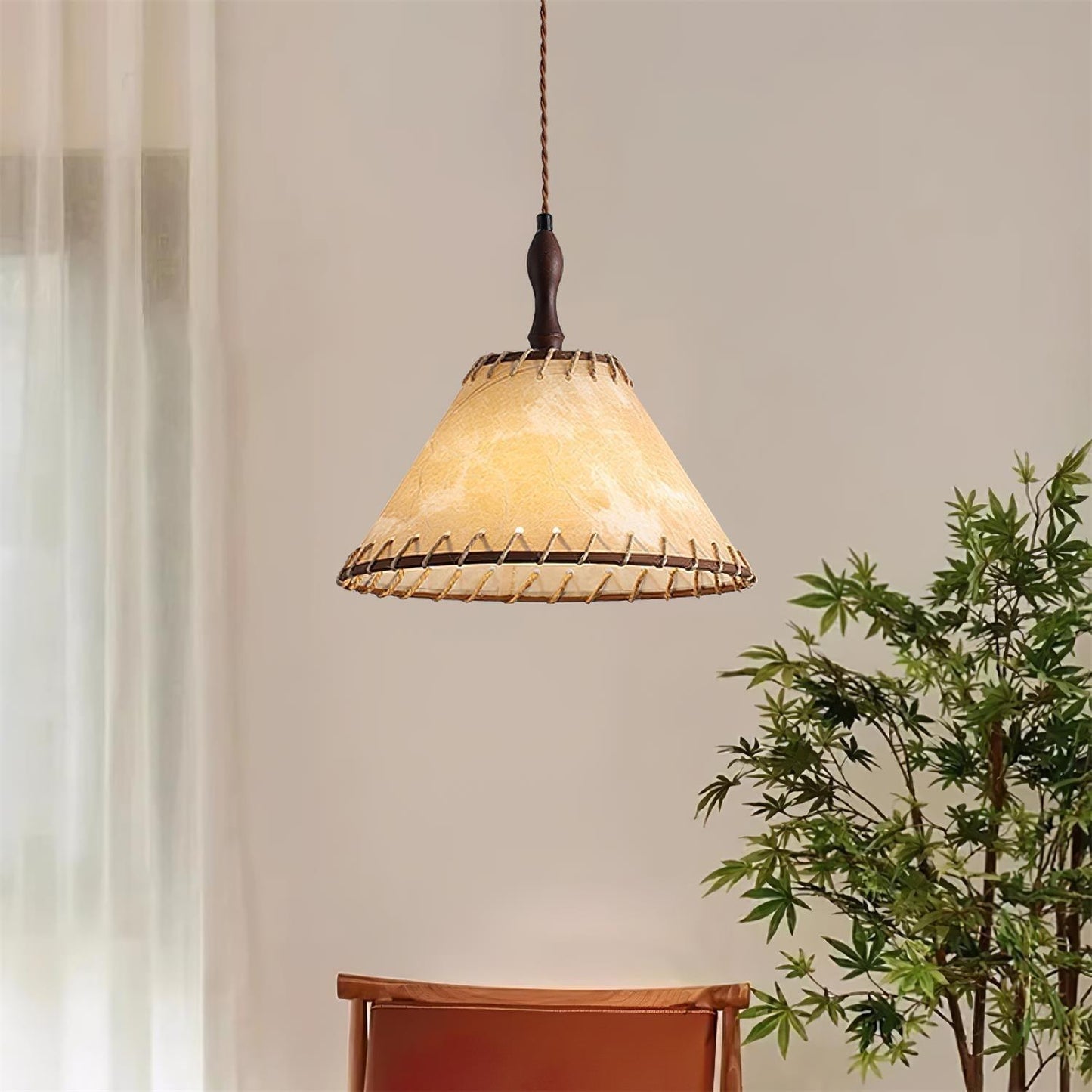 Brehn | Pendelleuchte mit natürlichen Materialien und sanftem Licht