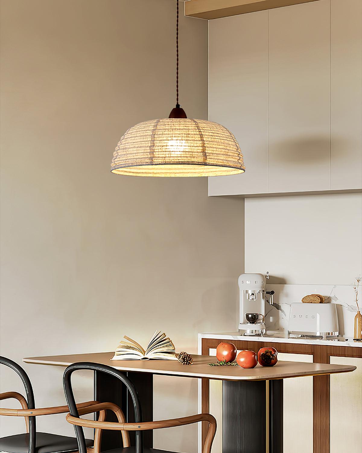 Brehn | Pendelleuchte mit natürlichen Materialien und sanftem Licht