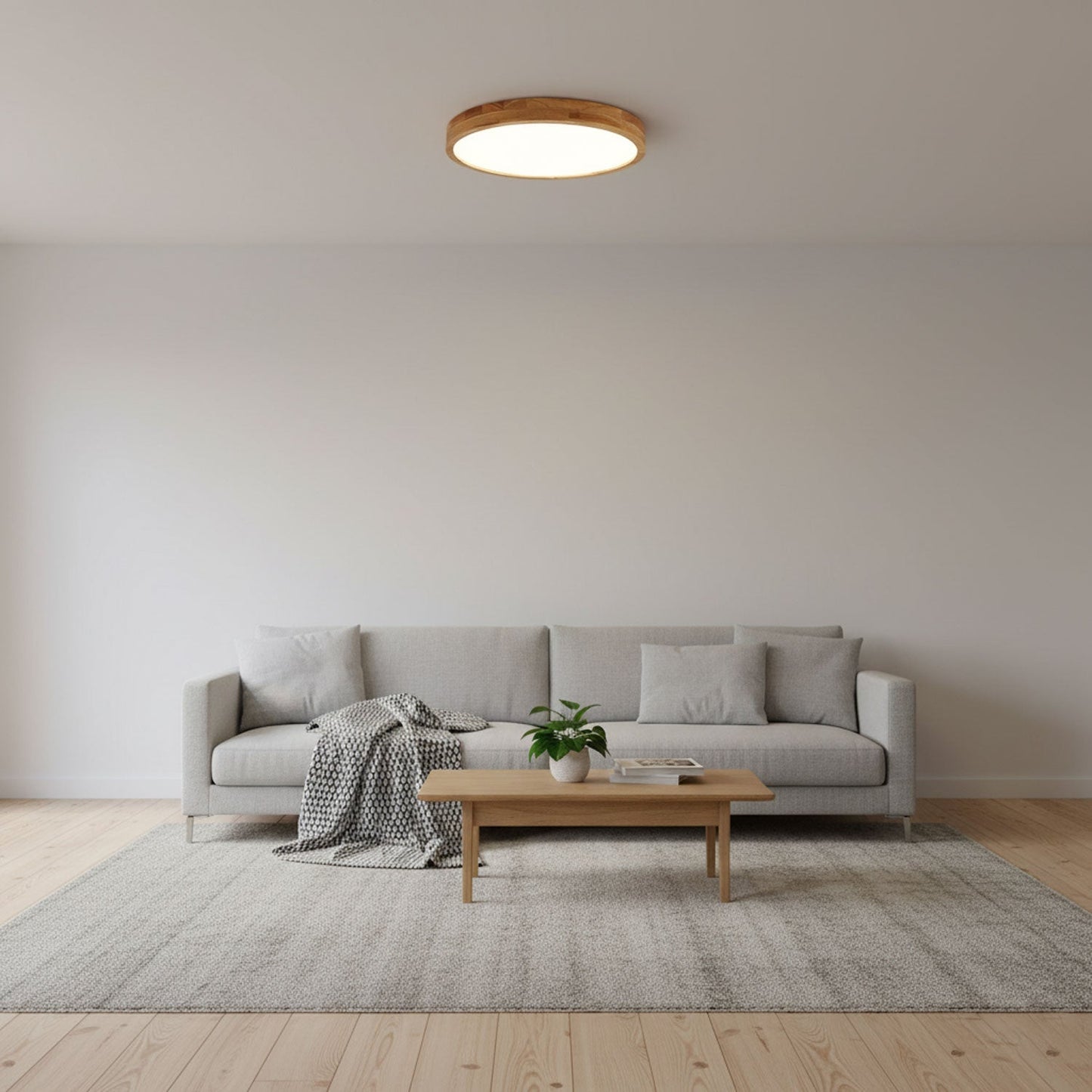 Holz Flush Mount Deckenleuchte | Brehn