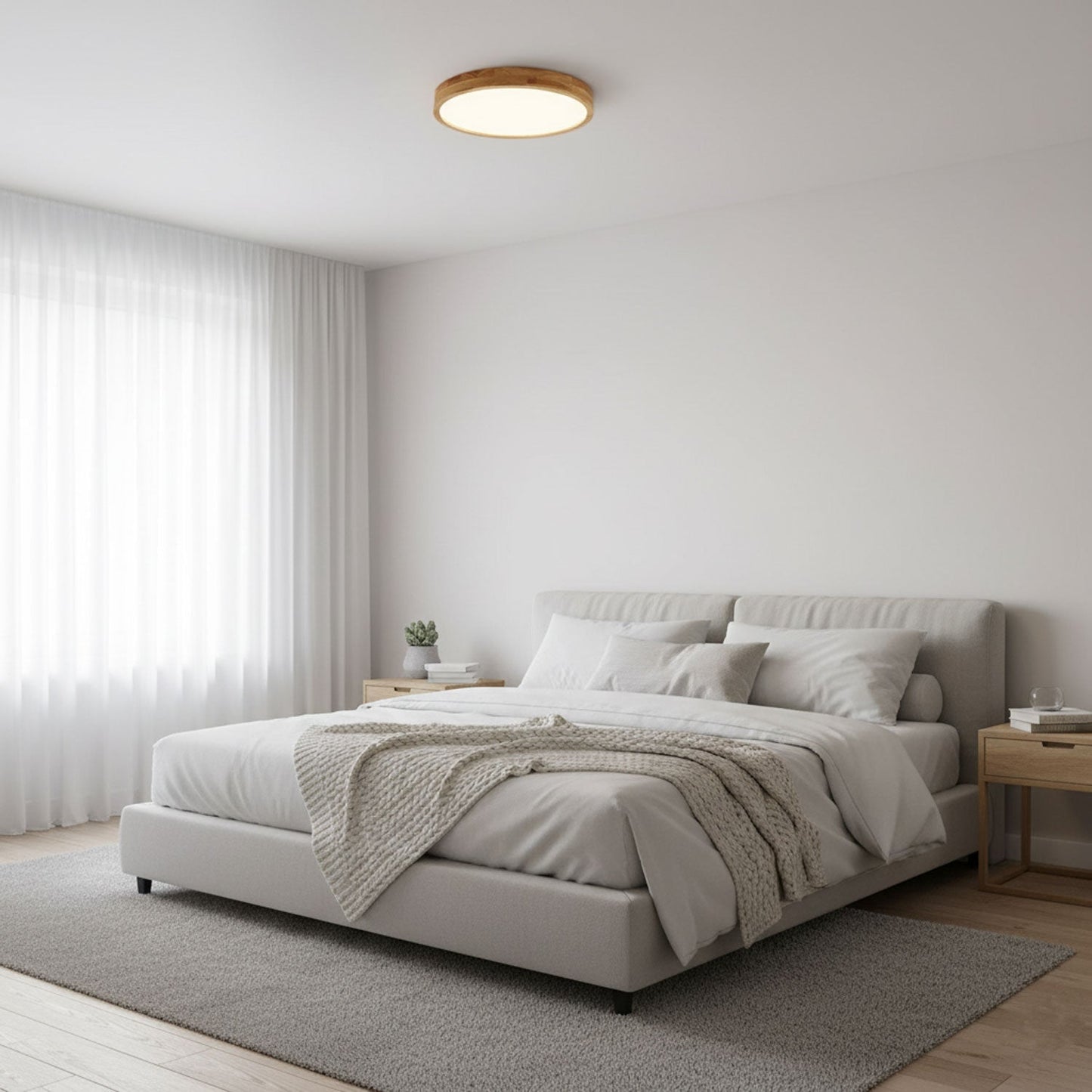 Holz Flush Mount Deckenleuchte | Brehn
