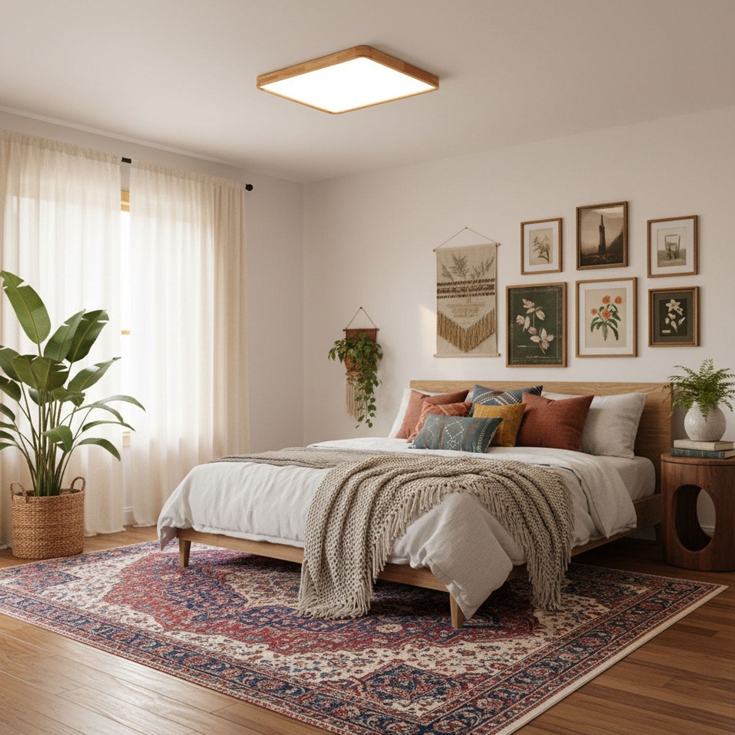 Holz Flush Mount Deckenleuchte | Brehn