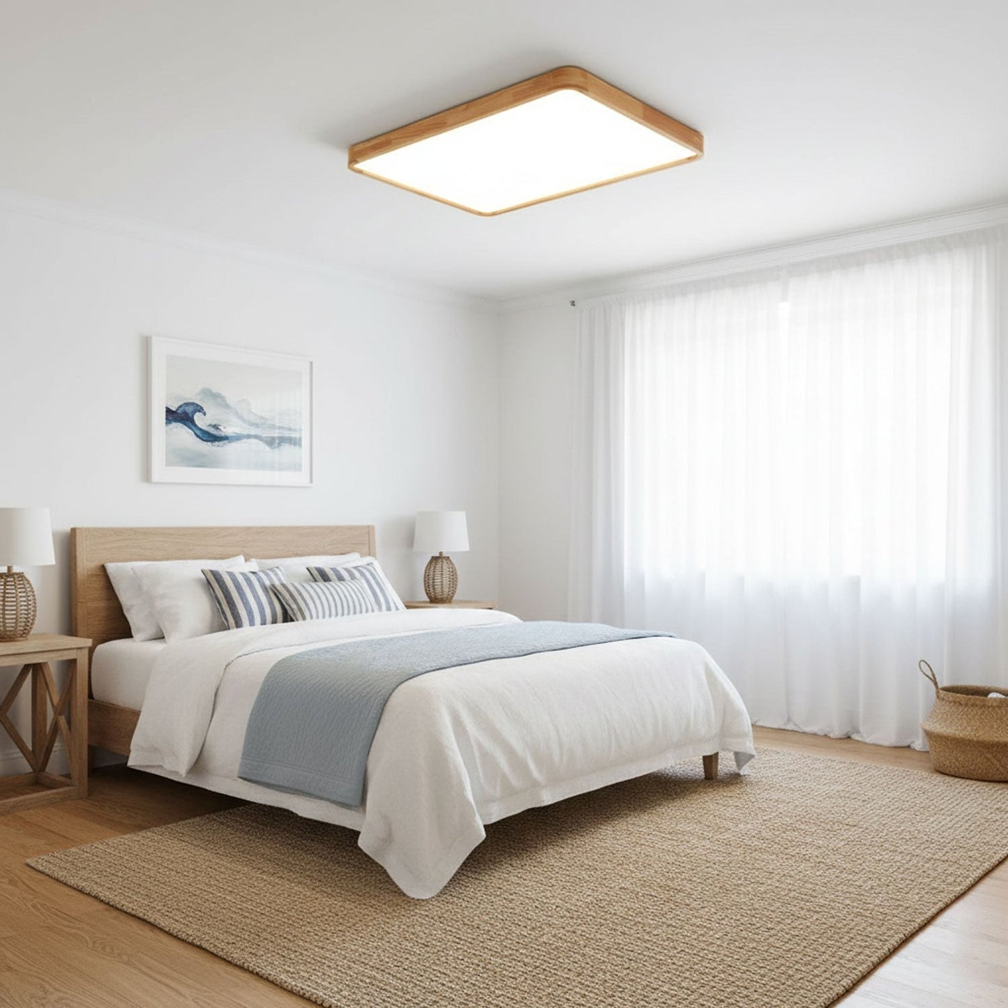 Holz Flush Mount Deckenleuchte | Brehn