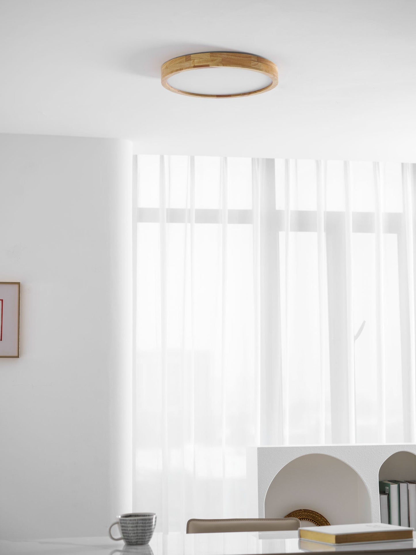 Holz Flush Mount Deckenleuchte | Brehn