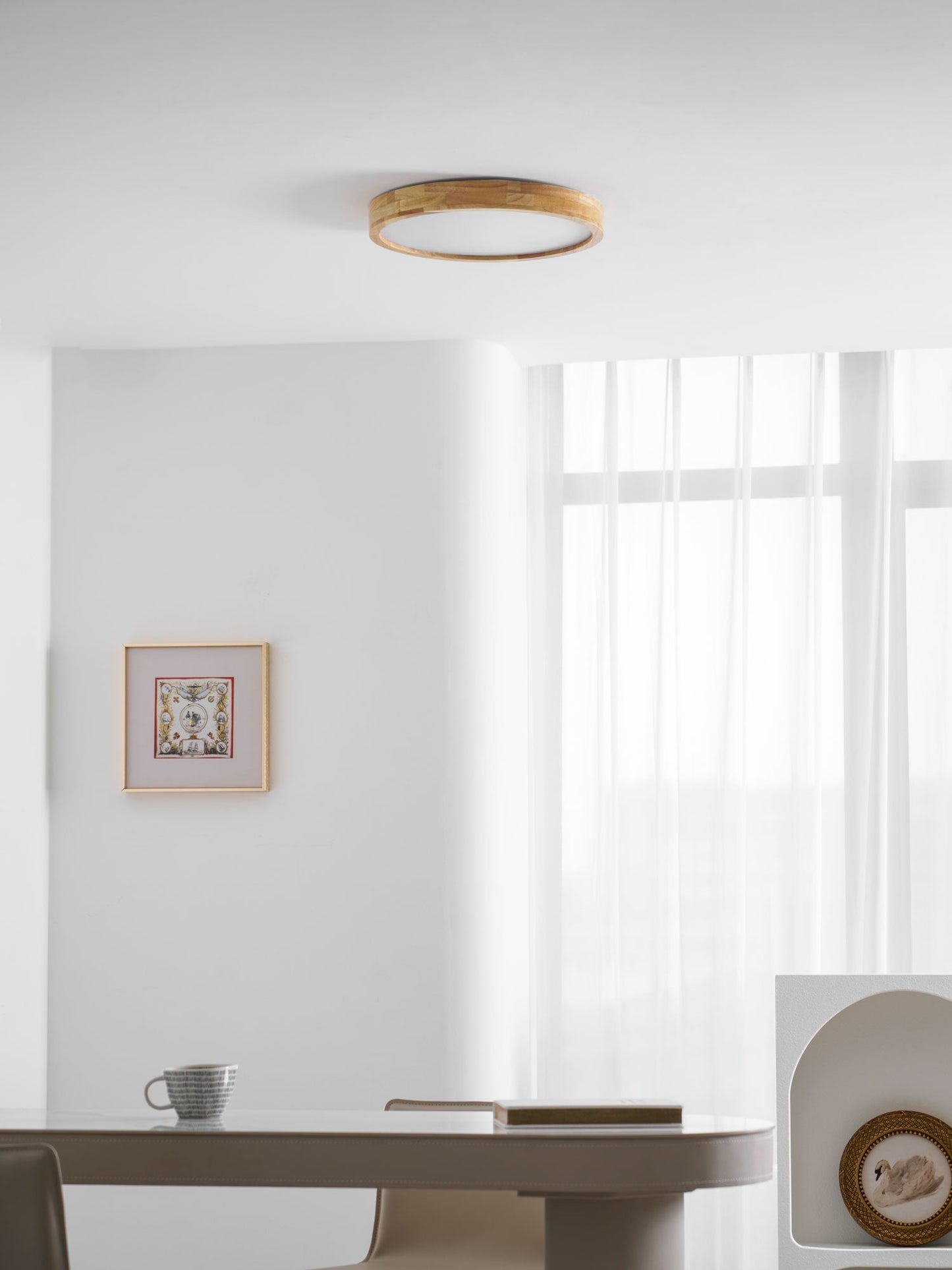 Holz Flush Mount Deckenleuchte | Brehn