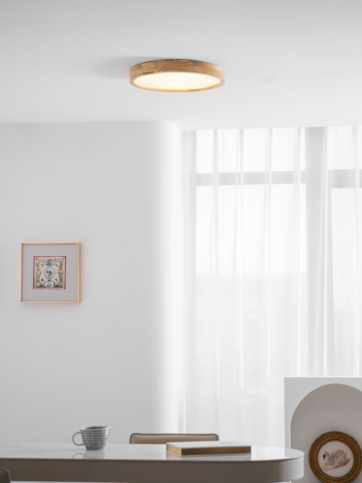 Holz Flush Mount Deckenleuchte | Brehn