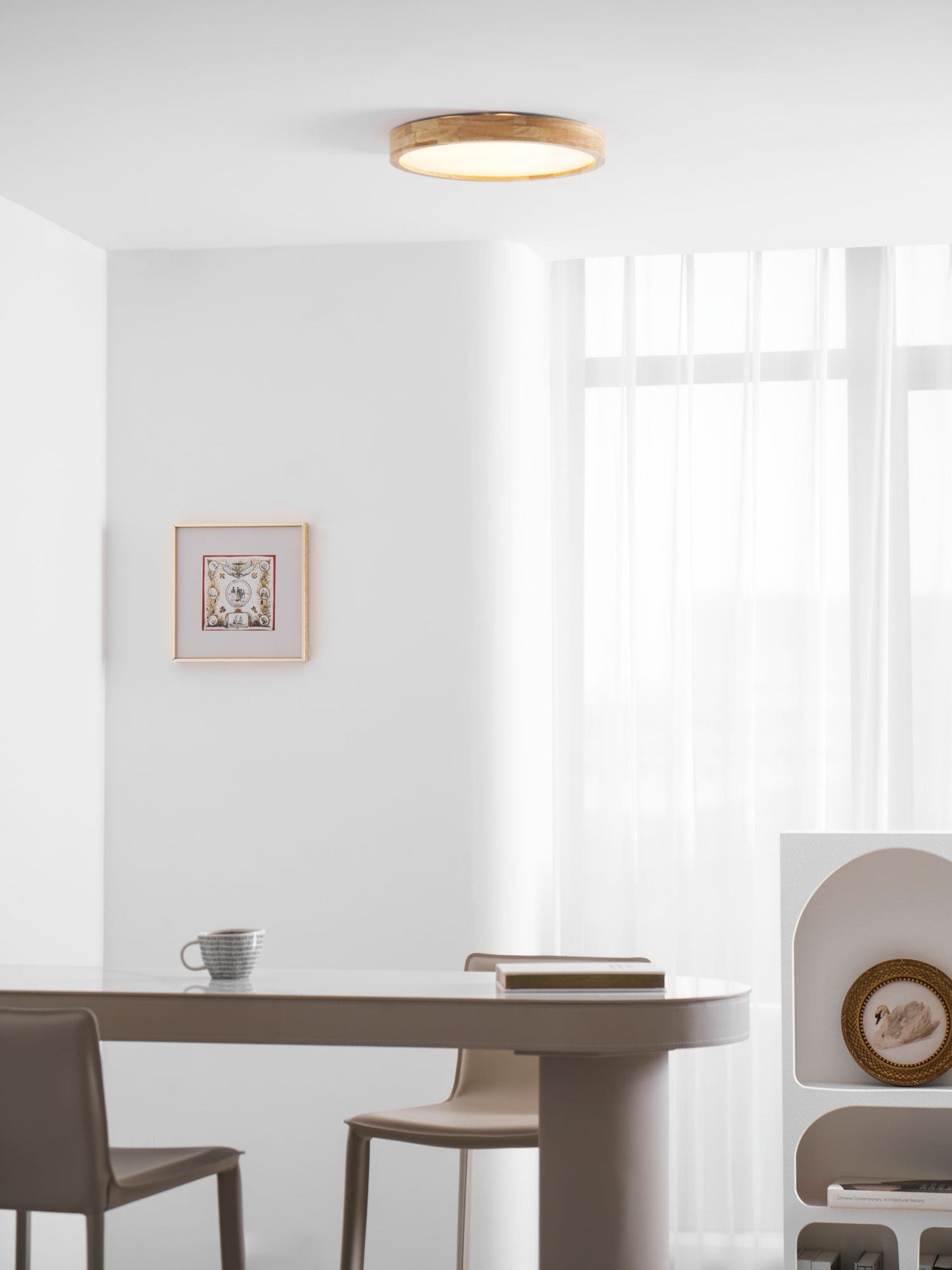 Holz Flush Mount Deckenleuchte | Brehn