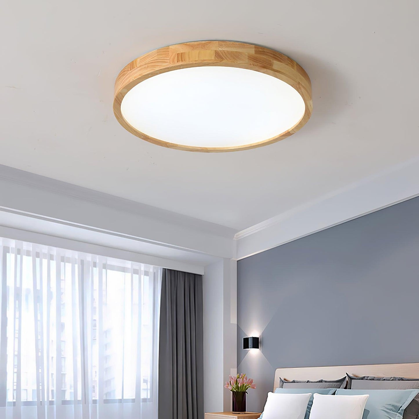 Holz Flush Mount Deckenleuchte | Brehn