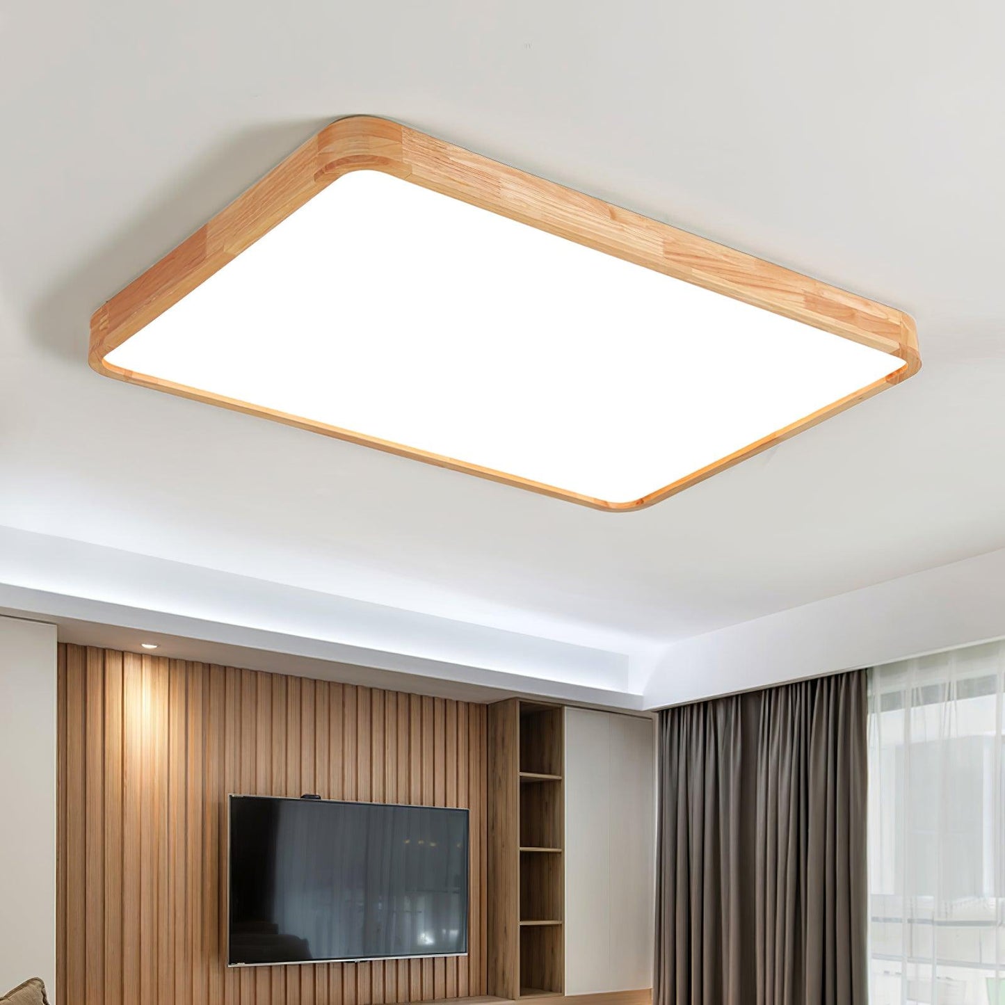 Holz Flush Mount Deckenleuchte | Brehn