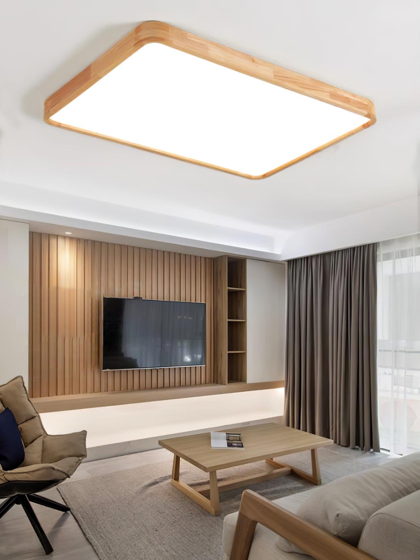 Holz Flush Mount Deckenleuchte | Brehn